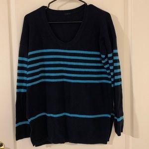 Blue Striped Sweater